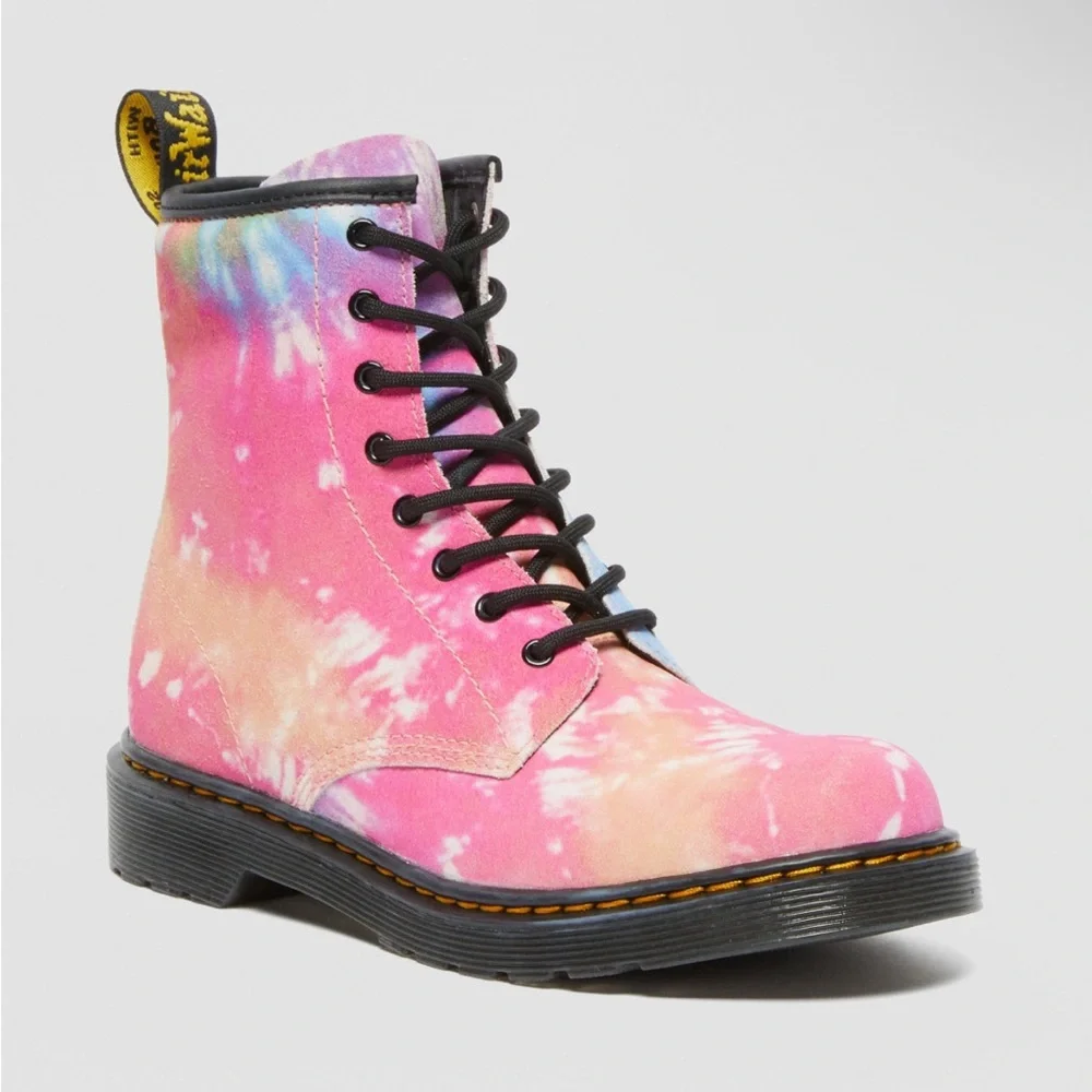 Doc Martens Tye Dye style 1460 J Lace Up size 4 Dr. Marten Air Wair Original